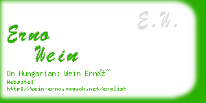 erno wein business card